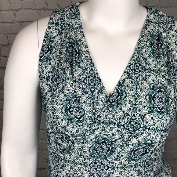 0X Michael Kors Seagreen Wrap Top Midi Dress Plus - Picture 7 of 8